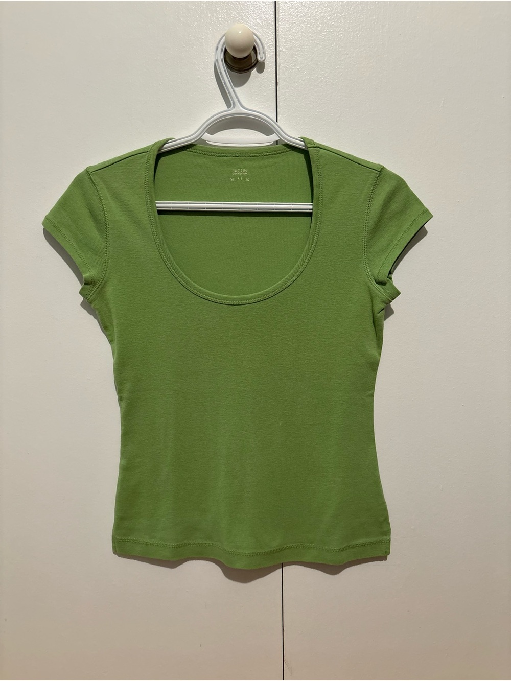 Vintage Jacob Connexion Y2K 100% Cotton Light Green Tee